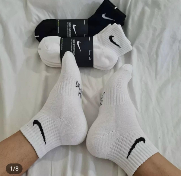 Vớ/ Tất Nike Everyday Plus Cushioned Cổ Trung - SX7667 100 | Energysport.vn