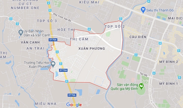 Những khu đất sắp thu hồi để mở đường ở phường Xuân Phương, Nam Từ Liêm, Hà Nội (phần 2)