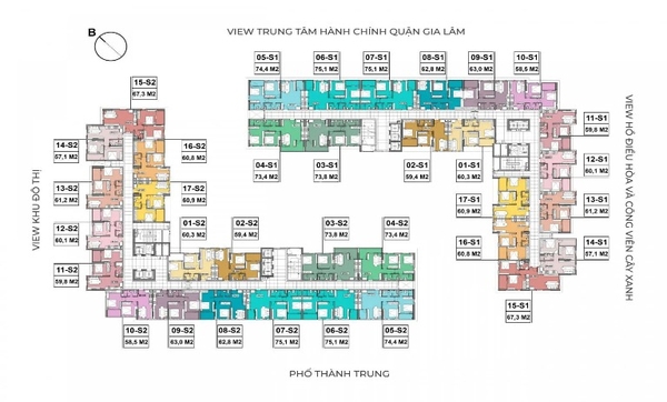 Chính chủ nhờ bán căn CC đẹp và giá rẻ nhất thuộc dự án Hanhomes Blue Star khu 31ha Trâu Quỳ - Gia Lâm.