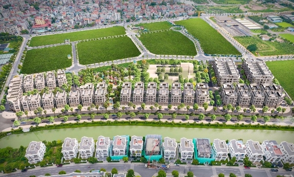 Chuyển nhượng suất ngoại giao đẹp nhất biệt thự song lập tại dự án The Diamond Point (khu đấu giá C14 Phúc Đồng, Long Biên, Hà Nội).