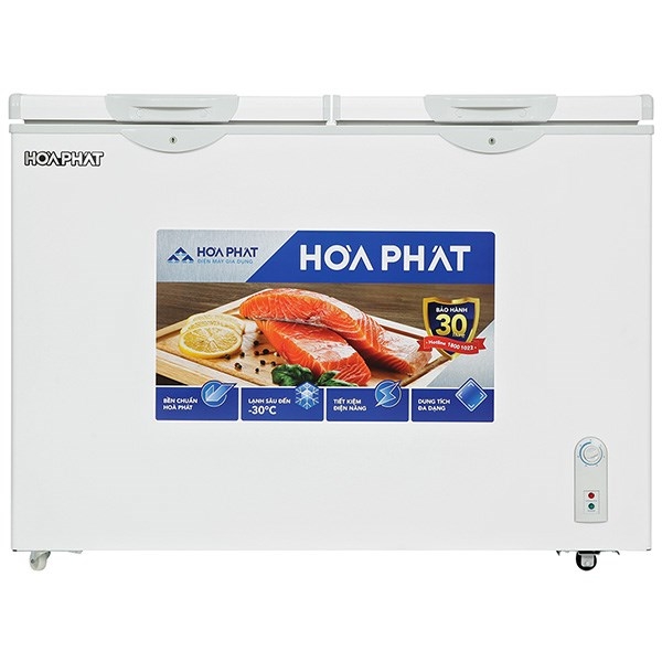 Tủ đông Hòa Phát cánh kính 1 ngăn 2 cánh HPF AD6352.T1 400 lít cánh ốp kính