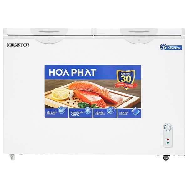 Tủ đông Hòa Phát Inverter 2 ngăn 2 cánh HCFI 656S2Đ2 656 lít dàn đồng