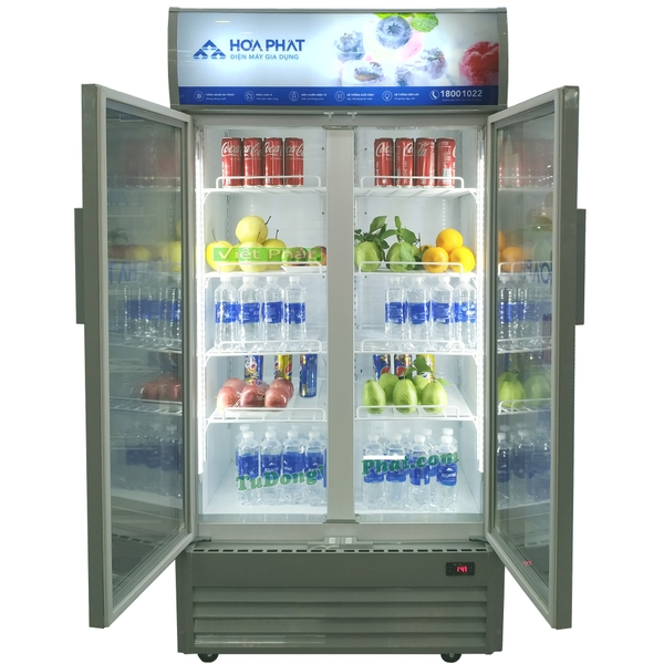 Tủ mát trưng bày Hòa Phát 1 ngăn 2 cánh HSR D6526 1000L.