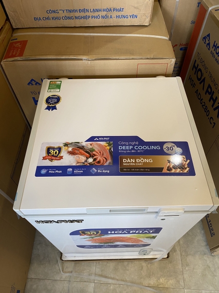 Tủ đông mini Hòa Phát 1 ngăn 1 chế độ đông HPF AD6107 107L