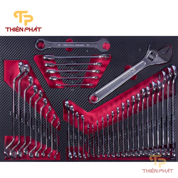 Tủ đồ nghề 7 ngăn 421 chi tiết Thiên Phát TP1702a cho gara sửa chữa oto, xưởng cơ khí