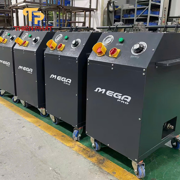 Máy Bắn Đá Khô CO₂ Mega Pro - Vệ Sinh Carbon Buồng Đốt, Van Nạp Ô Tô