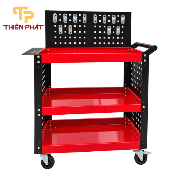 Kệ đựng dụng cụ, đồ nghề 3 tầng  kèm móc treo Thiên Phát TP28