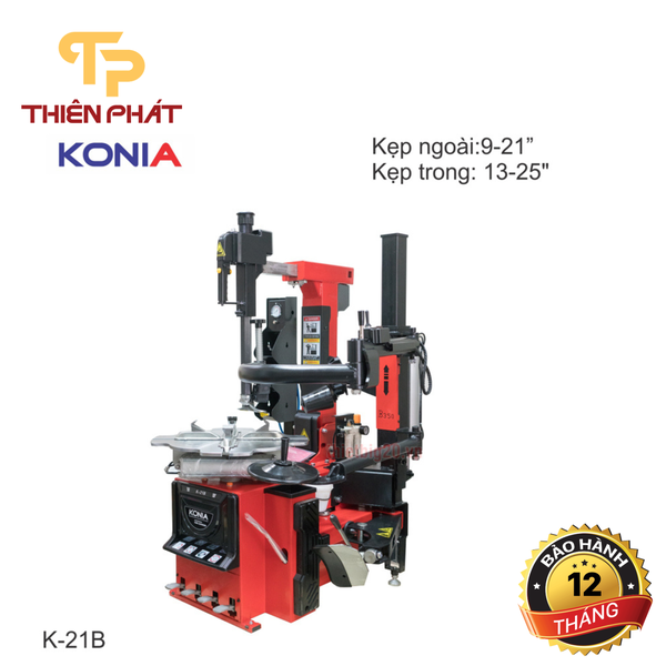Máy Ra Vào Lốp Xe Con Cần Gật Gù, Kèm Bộ Hỗ Trợ Konia K-21B – 9-21 Inch