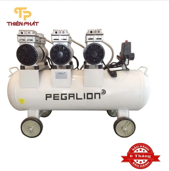 MÁY NÉN KHÍ KHÔNG DẦU, GIẢM ÂM MODEL TM-OF1100*3-180L PEGALION