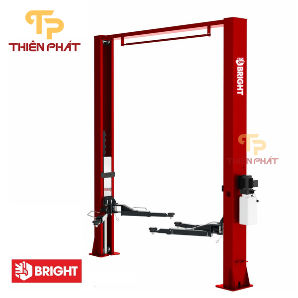Cầu Nâng 2 Trụ Bright BETA 40UE – 4 Tấn, Giằng Trên, Giật 1 Bên