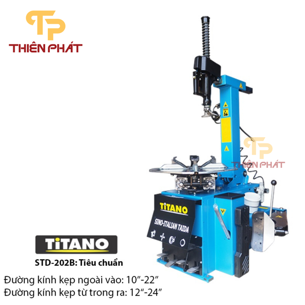 Máy ra vỏ xe con công nghệ Italy Titano STD-202B - Mâm 10-22 inch, Cần gật gù