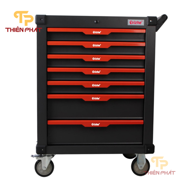 Tủ đồ nghề 7 ngăn tải nặng có bánh xe chống lật cho gara sửa chữa oto, xưởng cơ khí Thiên Phát TP1702