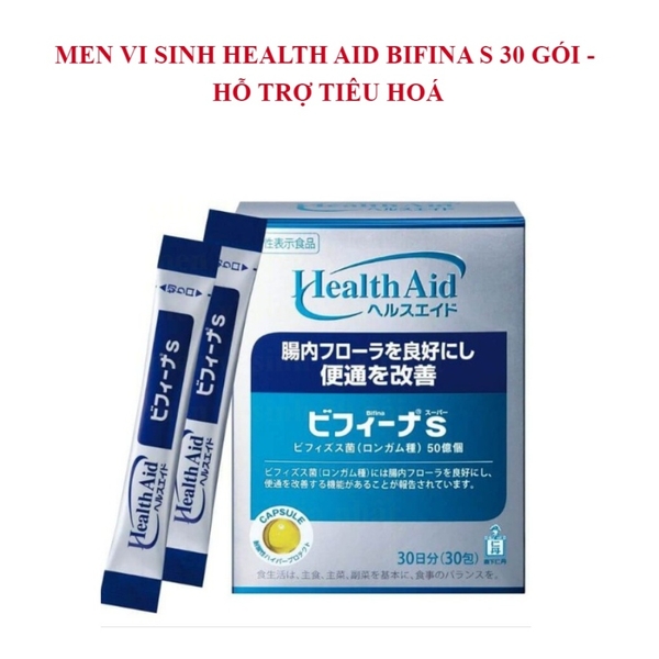 Bột men Vi Sinh Bifina S Health Aid 30 gói