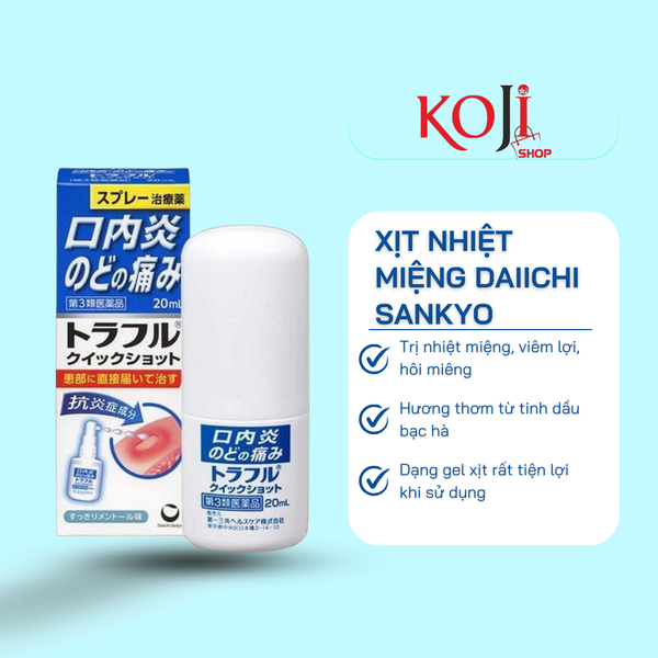 Xịt nhiệt miệng Daiichi Sankyo 20ml