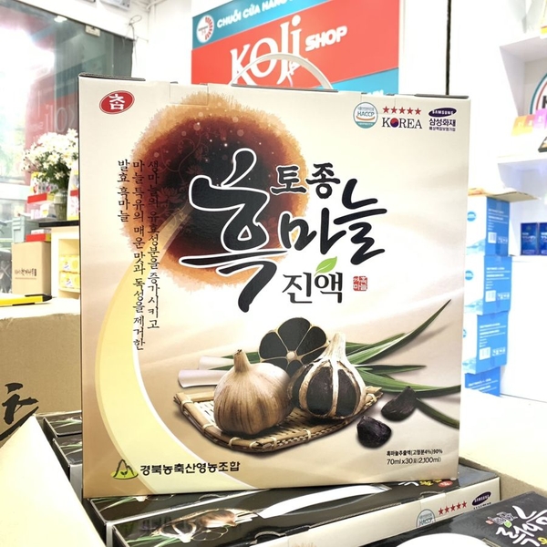 Nước tỏi đen Cham Korean Traditional hộp 30 gói * 70ml