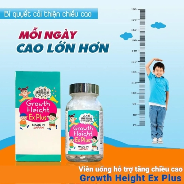 Viên uống hỗ trợ tăng chiều cao Growth Height EX Plus lọ 300