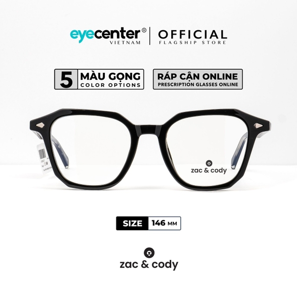 [A46] Gọng kính cận nam nữ Wald chính hãng ZAC & CODY lõi thép chống gãy  ZC CH2806 A46 by Eye Center Vietnam