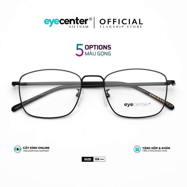 [C65]Gọng kính cận nam nữ chính hãng EYECENTER kim loại chống gỉ nhiều màu EC 88X18 by Eye Center Vietnam