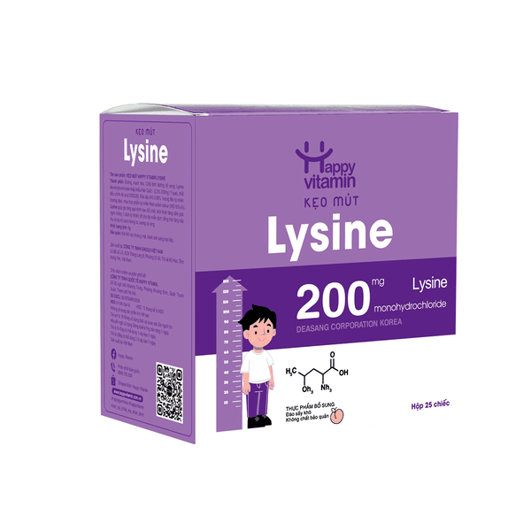 Kẹo mút bổ sung Lysine