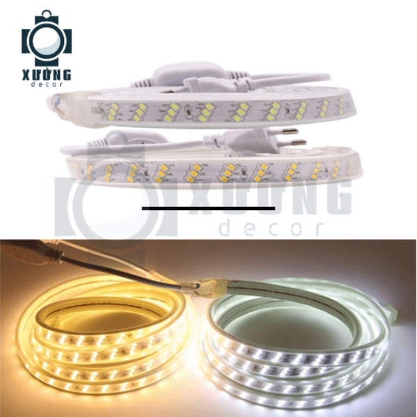 Cuộn 100M led 2835 3 hàng sáng trắng