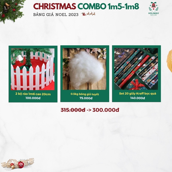 Combo gốc cây thông 2023