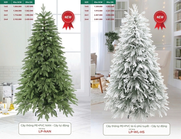 Cây Thông PE + PVC NAN