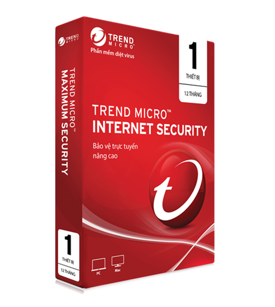 Diệt virus TrendMicro Internet Security - Box 1 PC