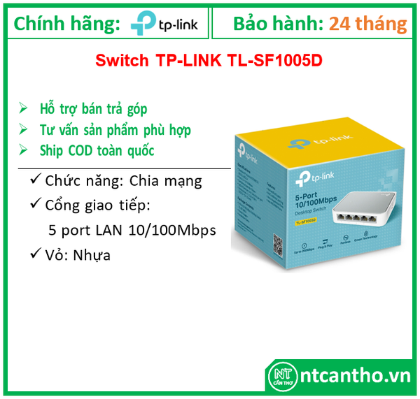 Switch TP Link  TL-SF1005D  ---5P/100; 24T