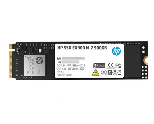 Ổ cứng SSD M2-PCIe 500GB HP EX900 NVME 2280; 36T
