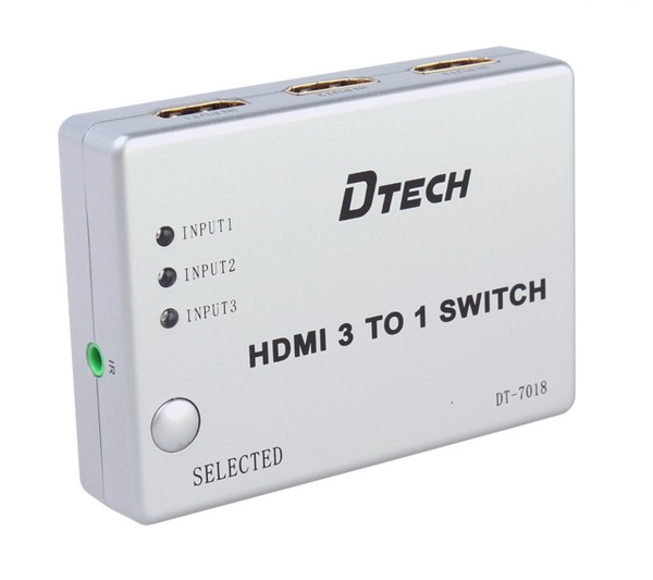 Hộp chia HDMI 3-1 Dtech  7018MS; 03T (-)