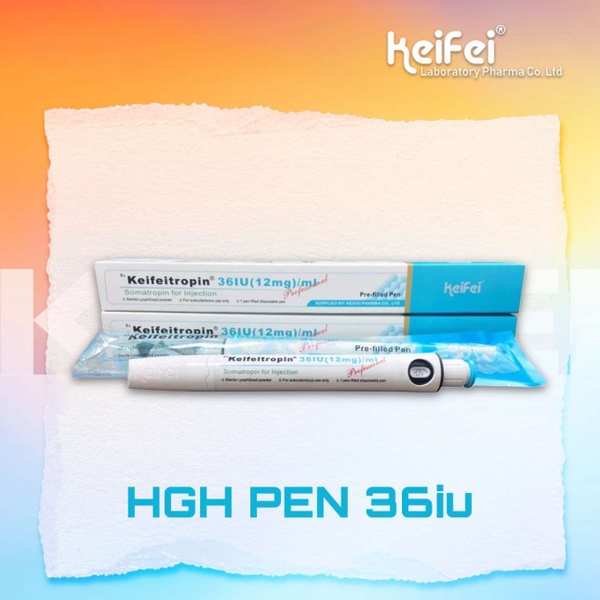 Keifeitropin Pen 12mg 36IU - Bút Tiêm Hormone Tăng Trưởng HGH Somatropin -  Hộp 1 Bút - Hãng Keifei