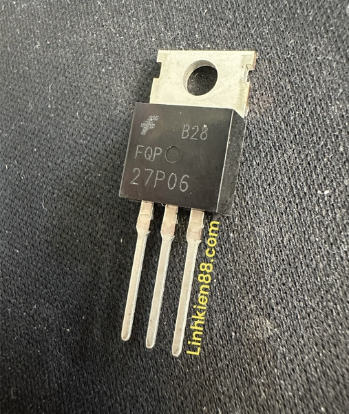 fqp27p06-mosfet-kenh-p-fqp27p06-27n06-27a-60v-to-220-moi