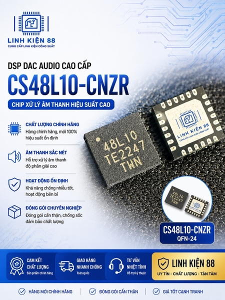 dsp-cs48l10-cnzr-cs48l10-qfn-24-moi
