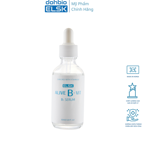 Serum B5 DOHBIO Elsk Alive B-vit 50ml, nhập khẩu Hàn Quốc, chăm sóc da, tinh chất B5 dành cho mọi làn da