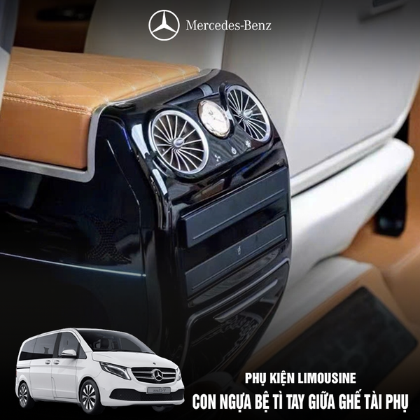 Con ngựa bệ tì tay giữa ghế tài phụ BENZ V250