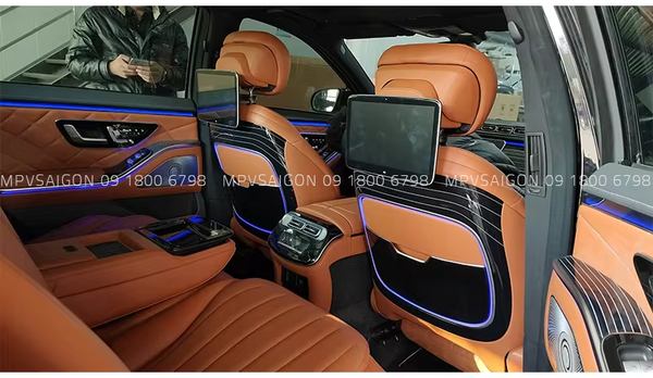 Nâng cấp màn hình gối đầu Mercedes Benz S-class W221 lên đời W223