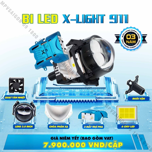 2 BI LED X-LIGHT 911
