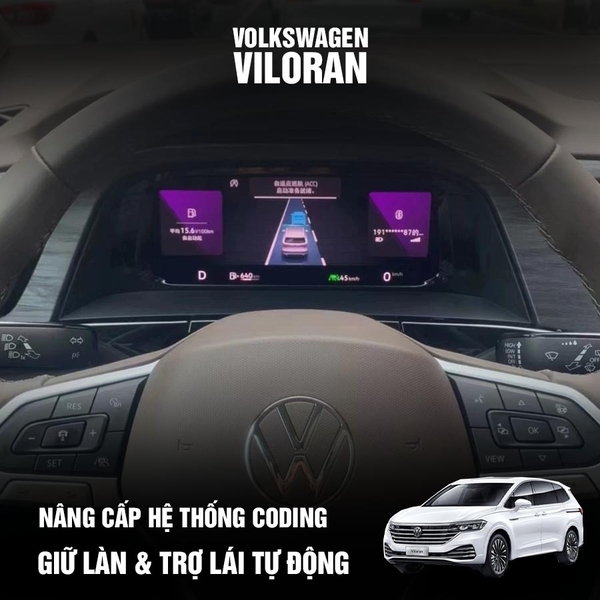 Nâng cấp hệ thống- coding/ options- giữ làn chủ động và hỗ trợ tự lái Volkswagen Viloran và Teramont
