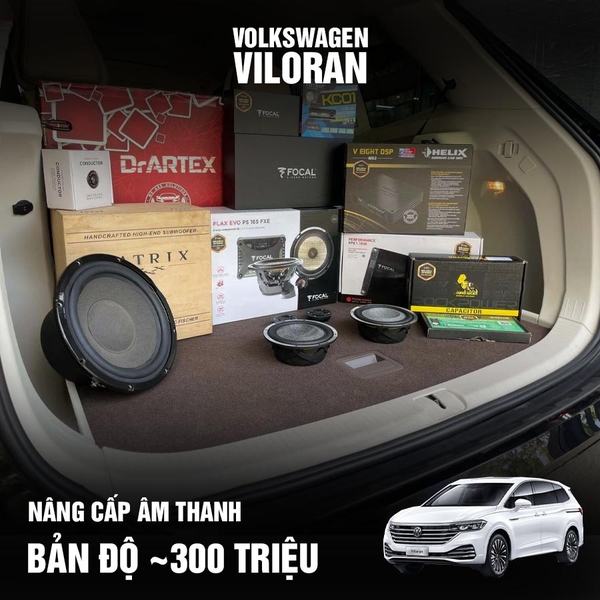 Hệ Thống Âm Thanh Đỉnh Cao Dành Cho Volkswagen Viloran: Bản Độ Gần 300 Triệu