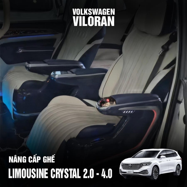 Volkswagen Viloran độ ghế Limousine Crystal 2.0/ Crystal 4.0
