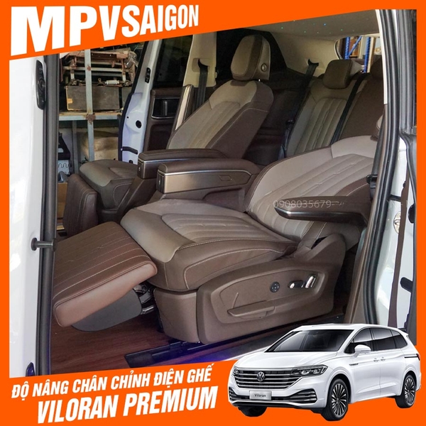 Độ nâng chân chỉnh điện ghế Viloran Premium