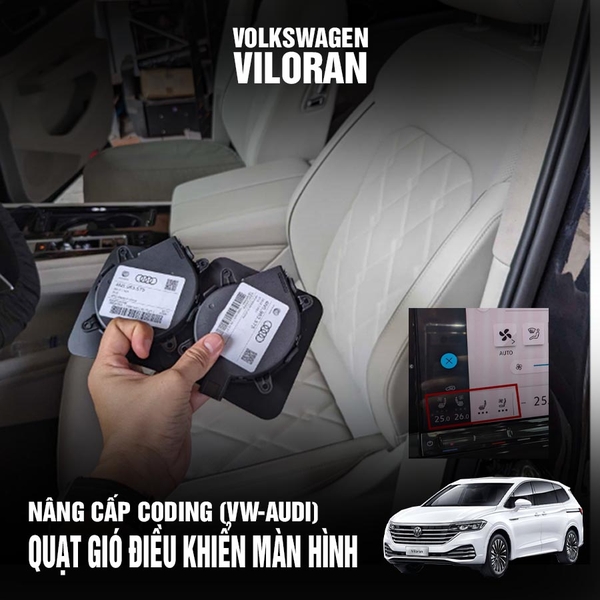 Quạt gió coding Viloran điều khiển trên màn hình (Quạt VW- AUDI)