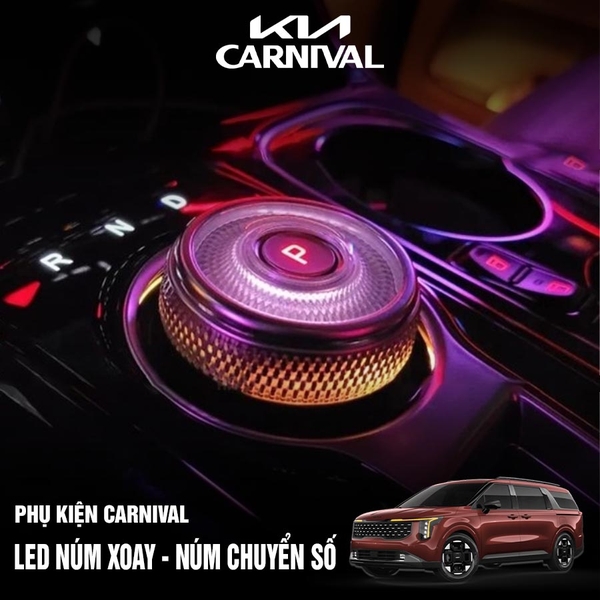 LED núm xoay số LED núm chuyển số - LED nội thất Kia Carnival 2024 2025 Sorento