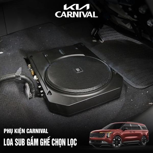 Độ Loa Sub Gầm Ghế Xe Kia Carnival 2024 2025