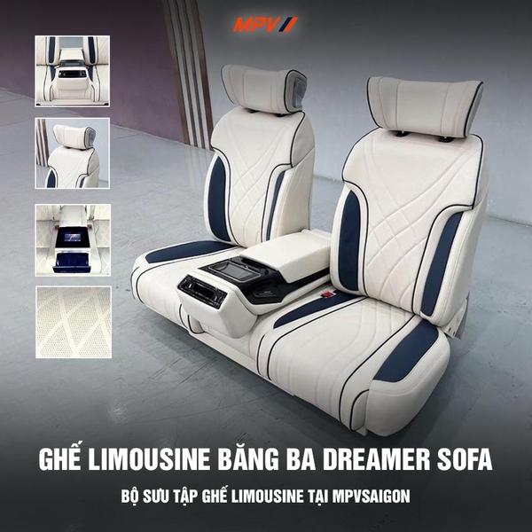 Ghế Limousine băng ba ngả giường phẳng Dreamer Sofa