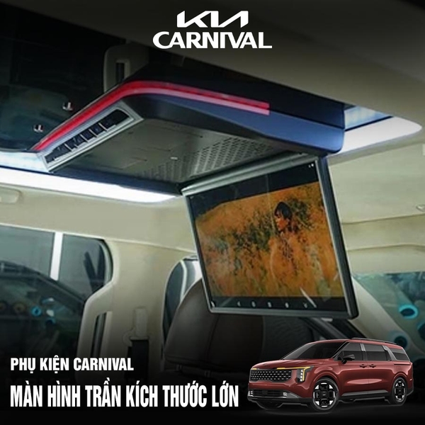 Màn hình trần kích thước lớn cho xe ô tô