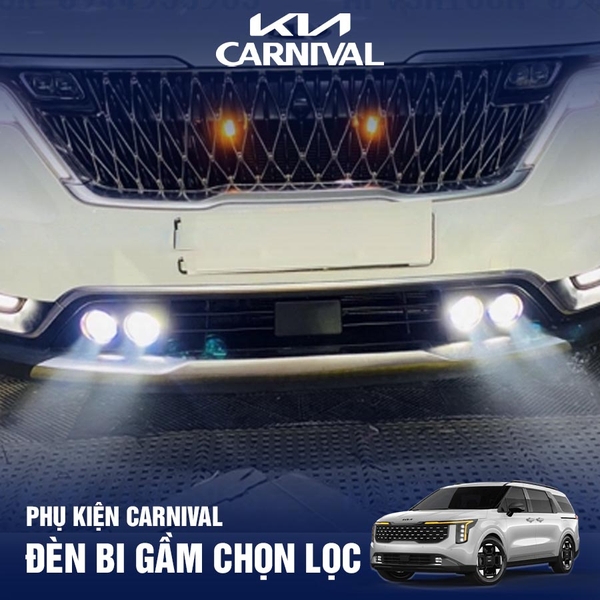 Đèn Bi Gầm Cho Xe Kia Carnival 2024 2025 loại nào tốt nhất? sáng nhất?