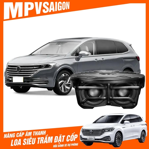 Loa siêu trầm đặt cốp/ hốc bánh sơ cua Volkswagen Viloran 2024