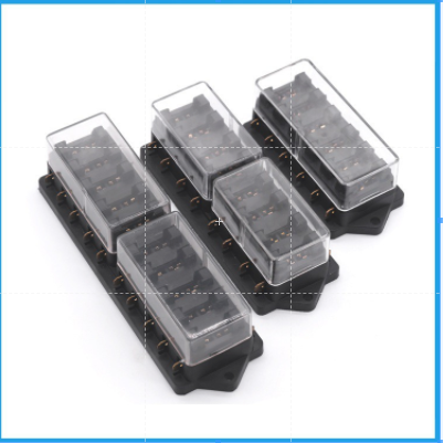 Hộp cầu chì 4 cổng chuyên dụng có nắp che 12V ô tô