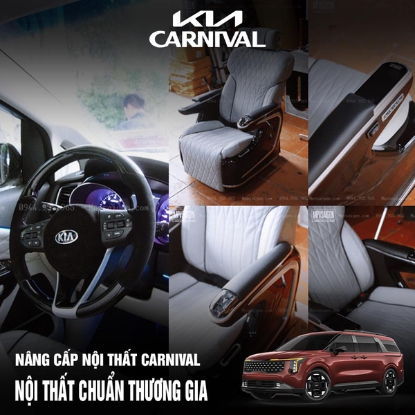Nâng Cấp, Độ Nội Thất Limousine Kia Carnival 2024 2025